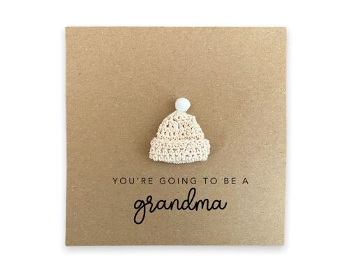 You're going to be a Grandma card, Pregnancy announcement Card, Grandad Grandma Nan to be, New Baby Pregnancy, Send to Recipient (SKU: NB066B)