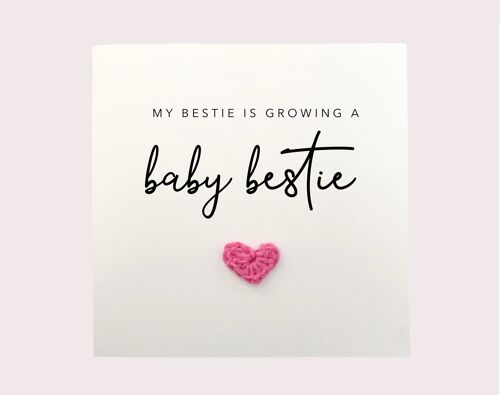 My Bestie Is Pregnant Card, Amazing News On Your Pregnancy Card, Pregnancy Card For Mummy To be. Parents To Be Pregnancy Card, Friend Baby (SKU: NB001W)