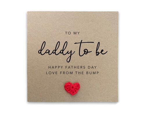Daddy To Be Father's Day Card, For My Daddy To Be, Father's Day Card For Dad, Pregnancy Father's Day Card, Card From The Bump, Baby (SKU: FD2B)