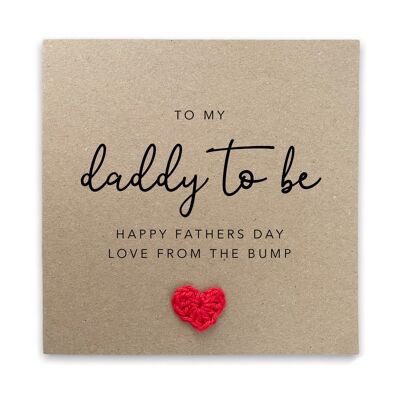 Daddy To Be Father's Day Card, For My Daddy To Be, Father's Day Card For Dad, Pregnancy Father's Day Card, Card From The Bump, Baby (SKU: FD2B)