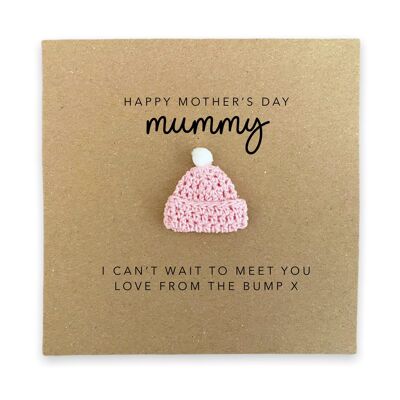 Maman à être carte de fête des mères, pour ma maman à être, carte de fête des mères pour maman, carte de fête des mères de grossesse, carte de la bosse, souvenir (SKU : MD57B)