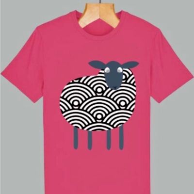 Lost & Found gemustertes T-Shirt – PINK – FEED THE HUNGRY