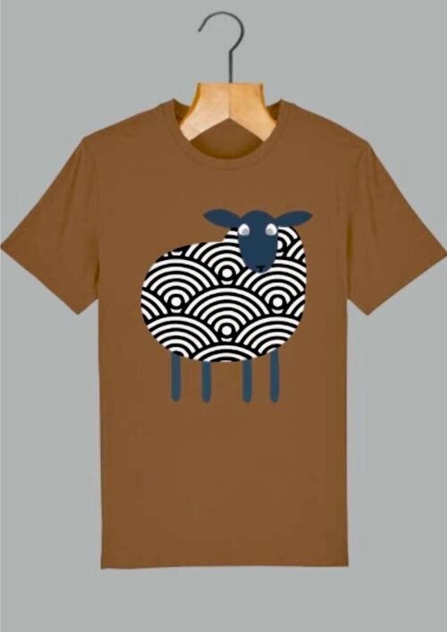 Lost & Found Patterned Tee - CAMEL- FEED THE HUNGRY