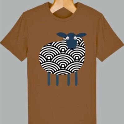 Lost & Found gemustertes T-Shirt - CAMEL- FEED THE HUNGRY
