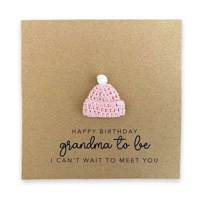 Feliz cumpleaños abuela para ser tarjeta de Bump, abuela para ser, feliz cumpleaños abuela, abuela para ser tarjeta de cumpleaños Love Bump, tarjeta de recuerdo (SKU: BD241B)