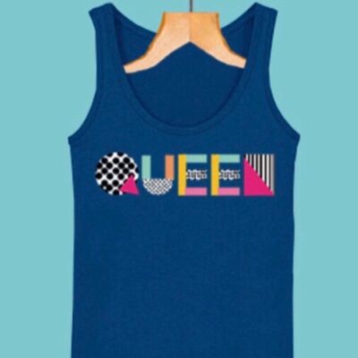 QUEEN TANK TOP - ROYAL BLUE- FEED THE HUNGRY