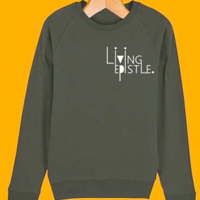 LIVING EPISTLE Sweatshirt- KHAKI - FEED THE HUNGRY