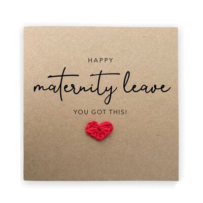 Happy Maternity Leave Card, You've Got This Card, The Next Chapter Good Luck Card, Good Luck Maternity Card for Her, Send to Recipient (SKU: NB021B)