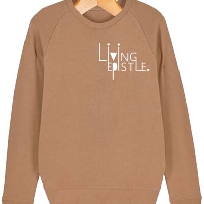 LIVING EPISTLE Sweatshirt- CAMEL - FEED THE HUNGRY