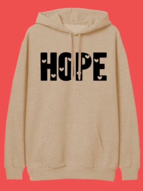 HEARTS OF HOPE HOODIE- NUDE - FEED THE HUNGRY