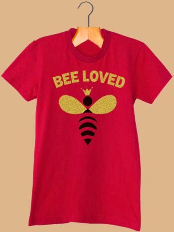 BEE LOVED TEE - ROUGE - A21 4