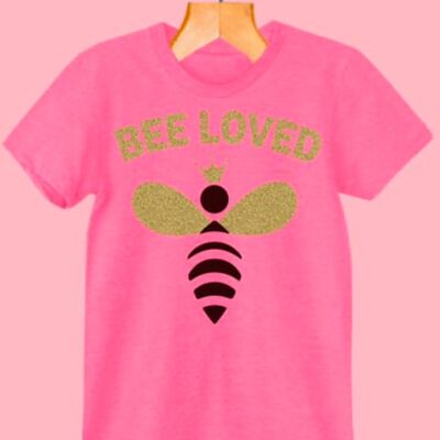 CAMISETA BEE LOVED - ROSA- A21