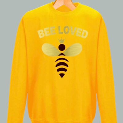 SUDADERA BEE LOVED - ORO - FEED THE HUNGRY