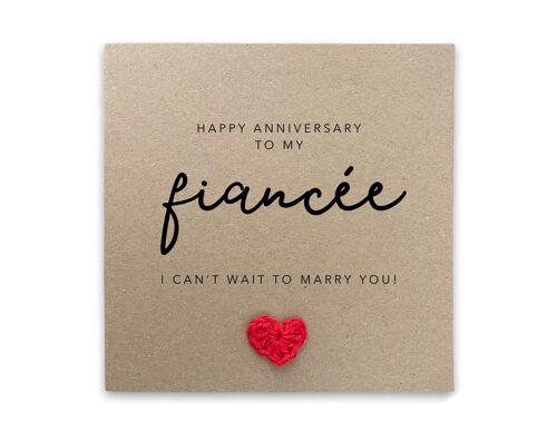 Fiancée Anniversary Card, Wife To Be Anniversary Card, Anniversary Card For Fiancée, WifeTo Be Anniversary Card, Fiancée Birthday Card (SKU: A053B)
