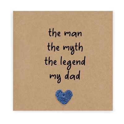 Mann, Mythos, Legende Vatertagskarte, lustige Vatertagskarte, Karte für Papa, Papakarte, Geschenk für Papa, Witz Vatertagskarte, lustige Karte (SKU: FD0363)