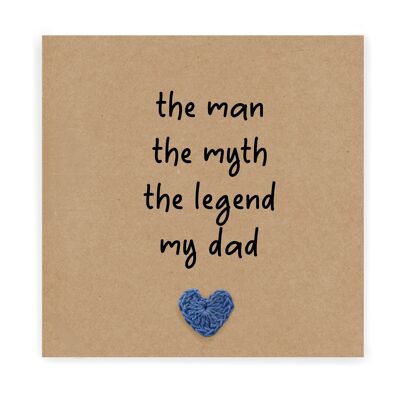 Man, Myth, Legend Father's Day Card, Funny Fathers Day Card, Card for Dad,  Dad Card,  Gift For Dad, Joke Fathers Day Card, Funny Card (SKU: FD0363)