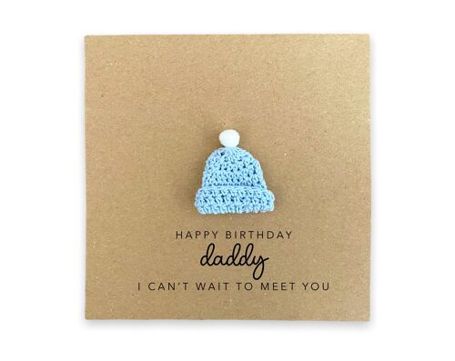 Daddy to be Birthday Card, For My Daddy to be, Happy Birthday Card For Dad, Pregnancy Birthday Card, Dad To Be Card From The Bump, Keepsake (SKU: BD240B)