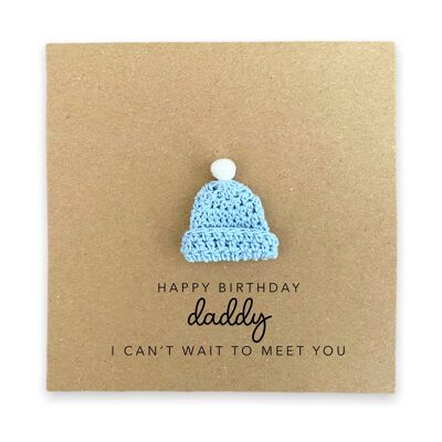 Daddy to be Birthday Card, For My Daddy to be, Happy Birthday Card For Dad, Pregnancy Birthday Card, Dad To Be Card From The Bump, Keepsake (SKU: BD240B)