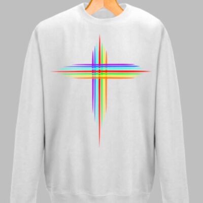 RAINBOW CROSS TEE- A21