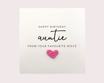 Incroyable tante pour votre anniversaire, carte d'anniversaire tante, carte d'anniversaire tante, carte d'anniversaire pour tante, carte d'anniversaire drôle tante pour meilleure tante (SKU : BD151W)