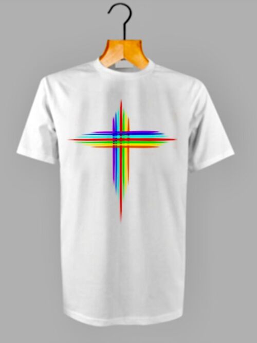 RAINBOW CROSS TEE- FEED THE HUNGRY