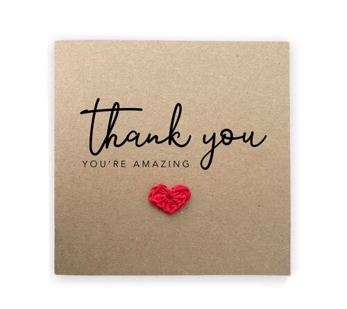 Amazing Friend Thank You Card, Friendship Card, Special Card For Friend, Sister, Mum, Daughter, Greeting Card, Bestie Thank You Card (SKU: TY004B)
