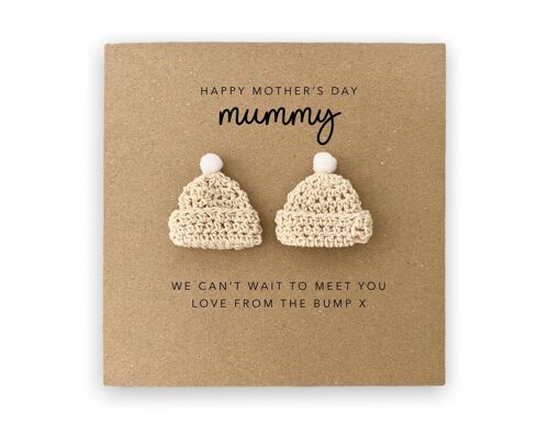 Mummy to be Mother's Day Card, For My Mummy To Be to Twins, Father's Day Card For Mum, Twin Mum Mother's Day Card, Card From The Bump Twins (SKU: MD045)