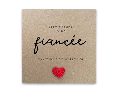 Fiancée Birthday Card, Happy Birthday To My Fiancée, Birthday Card Fiancé, Future Wife  Birthday Card, Happy Birthday Wife to be Card (SKU: BD228B)