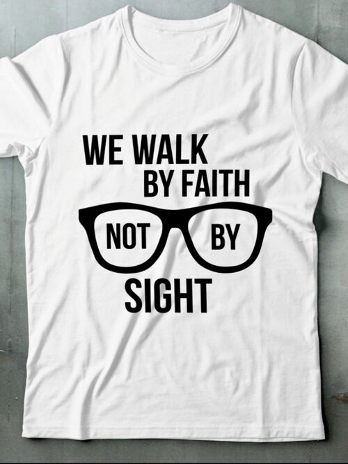 WALK BY FAITH- WHITE/BLACK - FEED THE HUNGRY