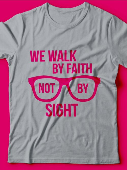 WALK BY FAITH- GREY/PINK - FEED THE HUNGRY