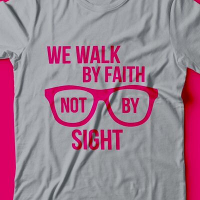 WALK BY FAITH - GRAU/ROSA - FEED THE HUNGRY