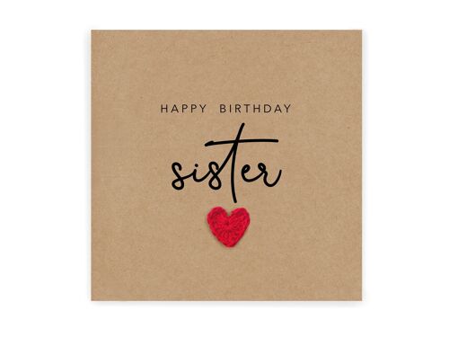 Happy Birthday Sister, Family Birthday Card, Personalised Birthday Card, Sister Birthday Card, Card For Sister, Sister Birthday Card (SKU: BD060B)