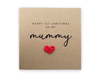 Joyeux premier Noël comme ma maman - Première carte de Noël simple - carte de maman - Carte de bébé - Merry Christmas First Christmas Card (SKU: CH007B)