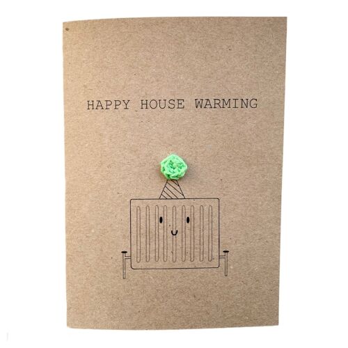 House Warming New Home Radiator Card  - New Home owner - Happy House Warming Card - New home card - funny new home card - Send to recipient (SKU: NH9B)