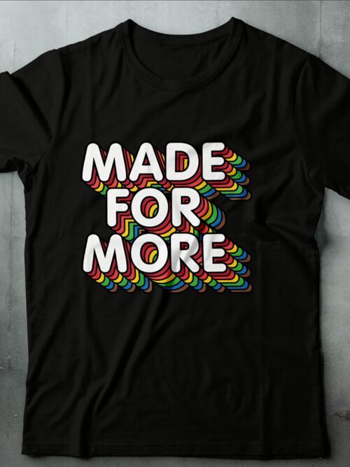 MADE FOR MORE TEE - BLACK- FEED THE HUNGRY