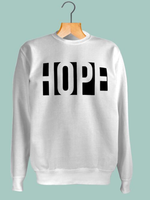 HOPE Sweatshirt- BLACK & WHITE - FEED THE HUNGRY