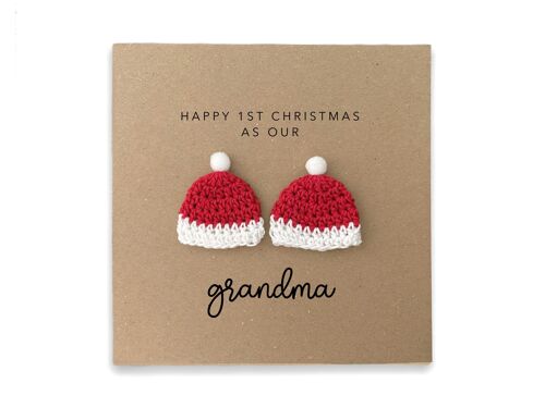 Grandma Nan First Christmas Card, Christmas Ornament Grandma, First Christmas Card For Nanna Grandma Christmas Card, Nanna First Christmas (SKU: CH043B)