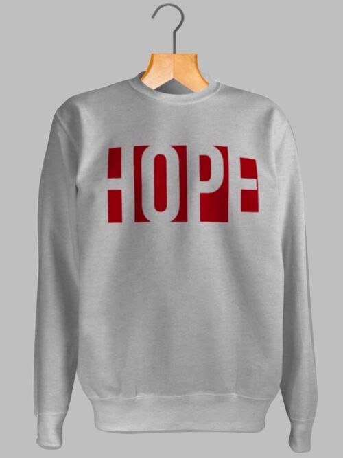 HOPE Sweatshirt- RED - FEED THE HUNGRY