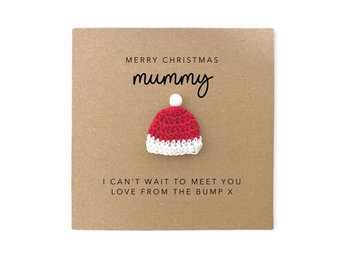 Mummy To Be Christmas Card From The Bump, Christmas Card For Mum To Be, Mummy-to-Be Card, New Mum Christmas Card, From Bump (SKU: CH009B)