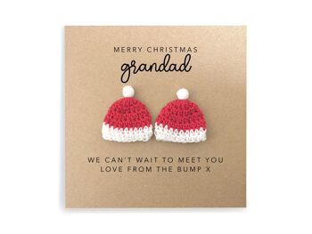 Joyeux Noël grand-père à partir de Bump Twins, carte de Noël pour grand-père, papa à être carte de Noël, jolie carte de Noël de Bump Twins (SKU : CH019B)