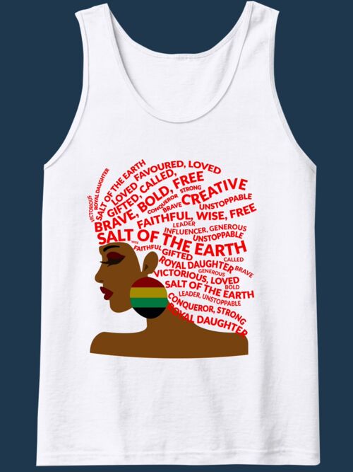 HER CROWNING GLORY VEST - WHITE VEST- FEED THE HUNGRY