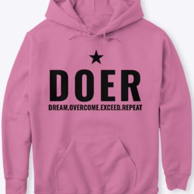 SUDADERA CON CAPUCHA DOER STAR - CANDYFLOSS PINK - FEED THE HUNGRY