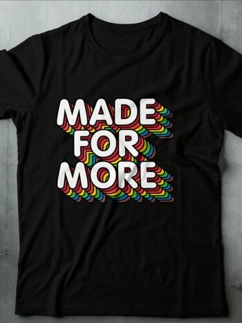 MADE FOR MORE TEE - NOIR - FEED THE HUNGRY