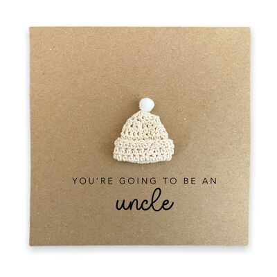 Pregnancy Announcement Card, Baby Announcement Card, Surprise Baby Reveal, New Uncle Card, You're Going to be an Uncle, Expecting Baby (SKU: NB068B)