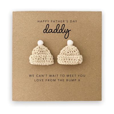 Daddy to be Father's Day Card, For My Daddy to Be to Twins, Vatertagskarte für Papa, Twin Dad Vatertagskarte, Karte von The Bump Twins (SKU: FD016)