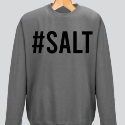 #SALT Sweatshirt - STAHLGRAU - FEED THE HUNGRY