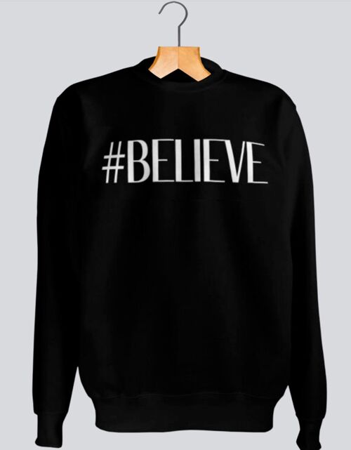 #BELIEVE Sweatshirt- NAVY/WHITE - A21