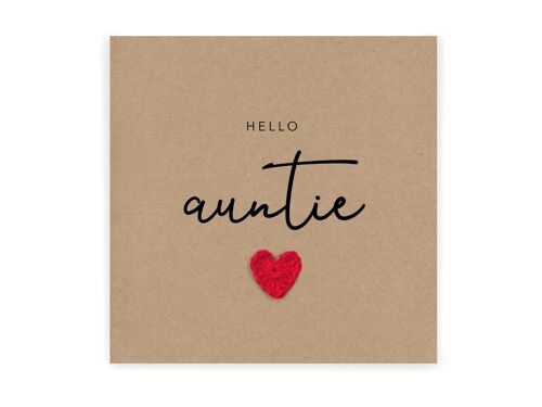 You're going to be an Auntie card, Pregnancy announcement Card, Auntie to be, New Aunite, Baby Reveal, New Baby Pregnancy, Send to Recipient (SKU: NB034B)