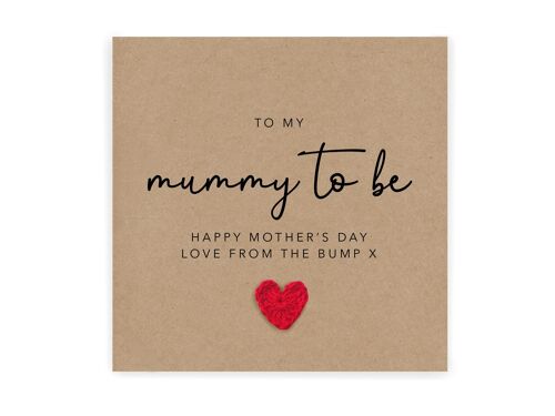 Mummy to be Mother's Day Card, For My Mummy To Be, Mother's Day Card For Mum, Pregnancy Mother's Day Card, Card From The Bump, Baby (SKU: MD14B)