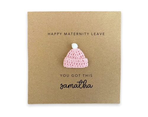 Happy Maternity Leave Card, You've Got This Card, The Next Chapter Good Luck Card, Good Luck Maternity Card for Her, Personalised Card (SKU: NB070PB)